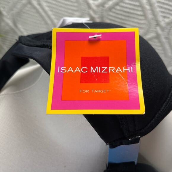 NWT Isaac Mizrahi for Target Black Basic Bikini Swimsuit Top Junior Girl's XXL - Picture 6 of 7
